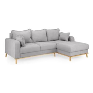 Buxton Fabric Right Hand Corner Sofa In Grey