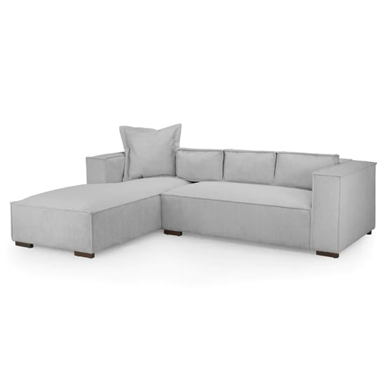 Cairo Fabric Corner Sofa Left Hand In Grey