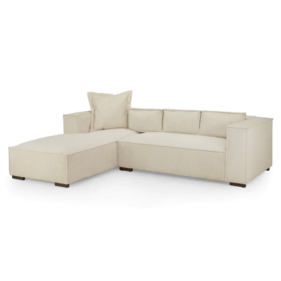 Cairo Fabric Corner Sofa Left Hand In Natural