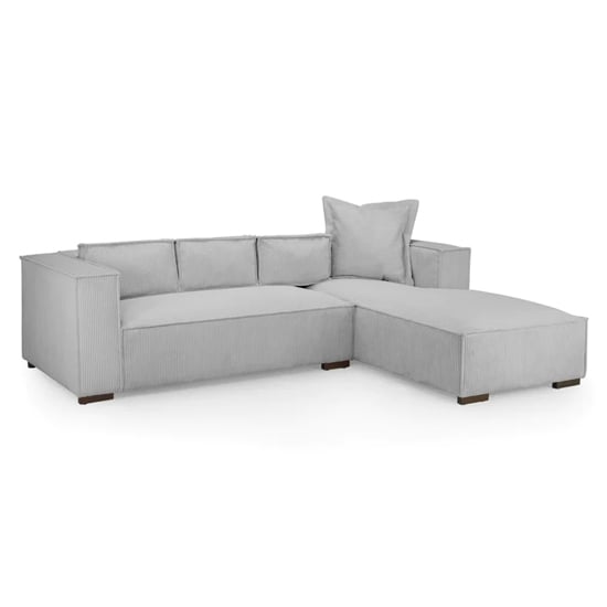 Cairo Fabric Corner Sofa Right Hand In Grey