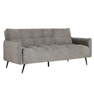 Hartford Fabric Sofa Bed With Black Legs In Dark Grey