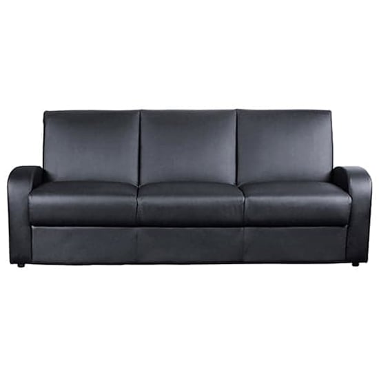 Kailey PU Leather Sofa Bed In Black