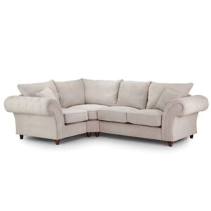 Winston Fabric Corner Sofa Left Hand In Stone