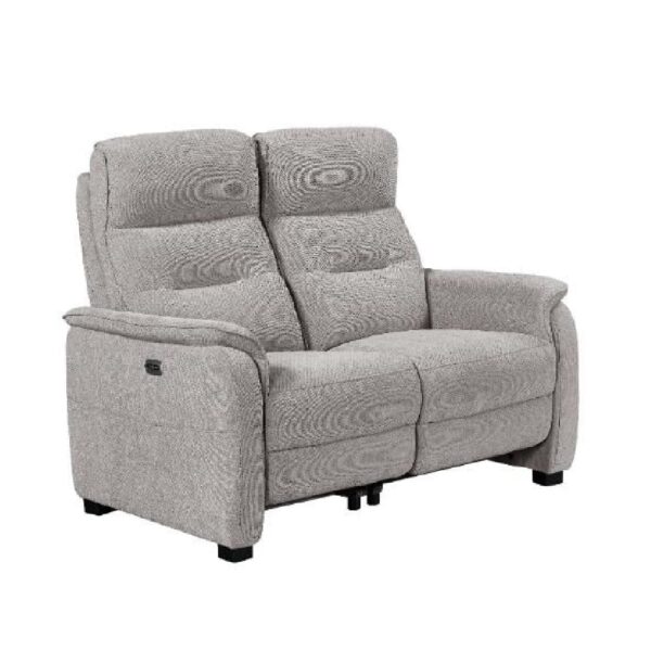 Hidalgo Fabric Recliner 2 Seater Sofa In Natural