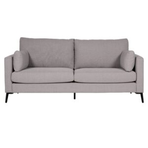 Renton Poly Fabric 3 Seater Sofa In Greige