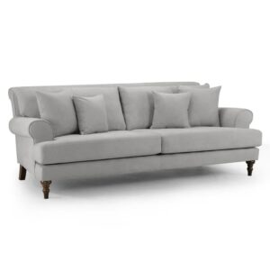 Sumter Fabric 4 Seater Sofa In Grey